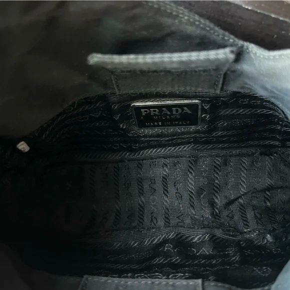 Vintage Prada Mini Nylon Shoulder Bag Black - Picture 8 of 11